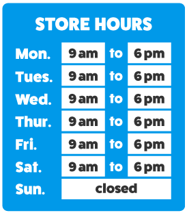 thrift store features list of store hours